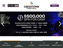 Tablet Screenshot of greektowncasino.com